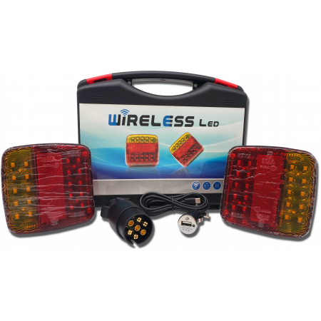 LAMPY BEZPRZEWODOWE LED UNIWERSALNE NA MAGNES USB 7-PIN 12V IP65